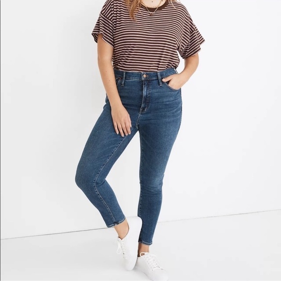 Madewell 10”‎ High-Rise Skinny Jeans MA616 Plus Size 35 - Picture 1 of 13